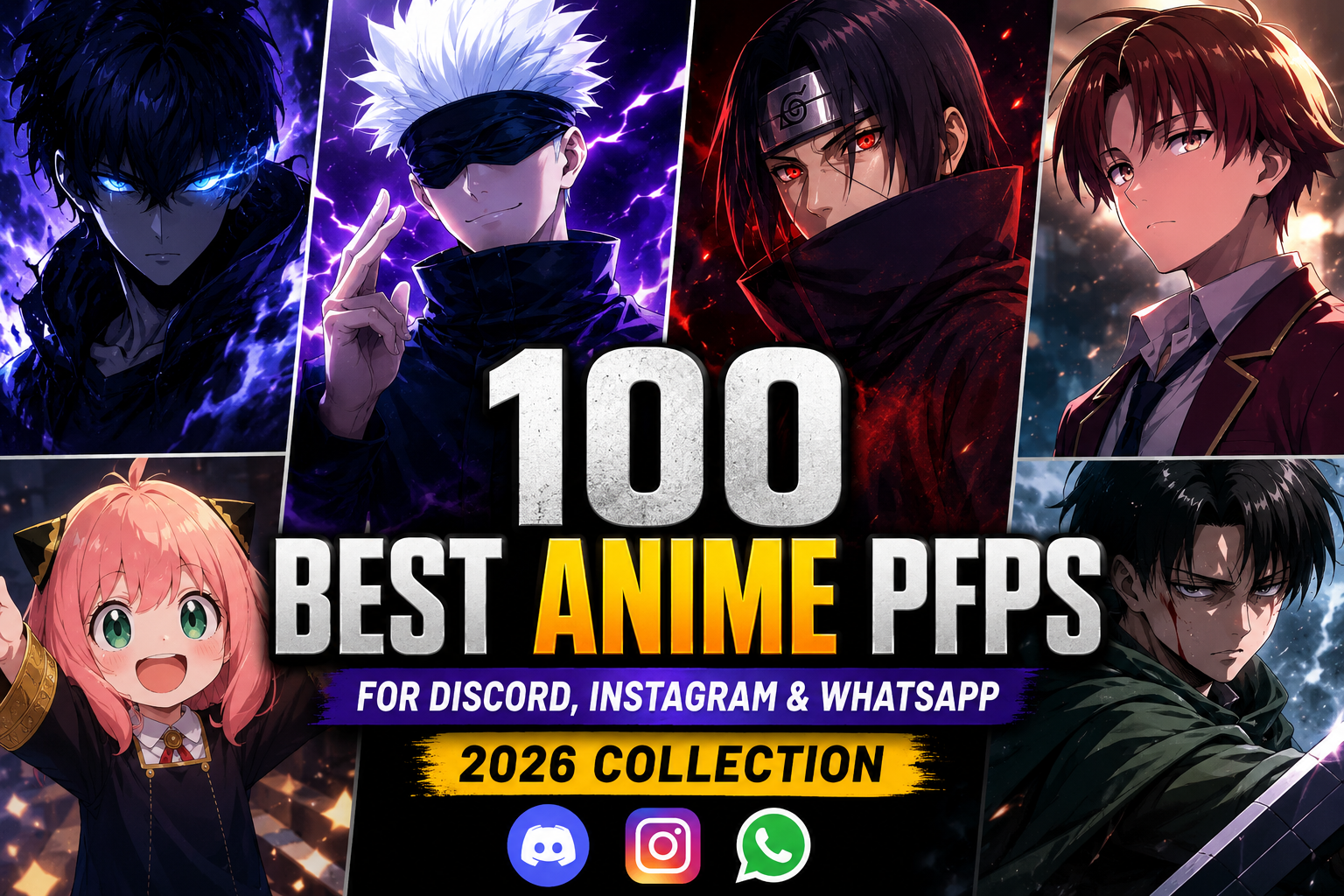 100 Best Anime PFPs for Discord, Instagram & WhatsApp (2026 Collection)