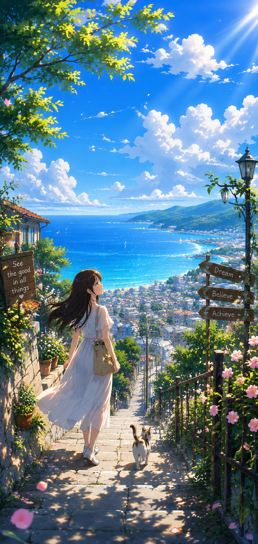 Anime Girl Dream Journey Wallpaper HD