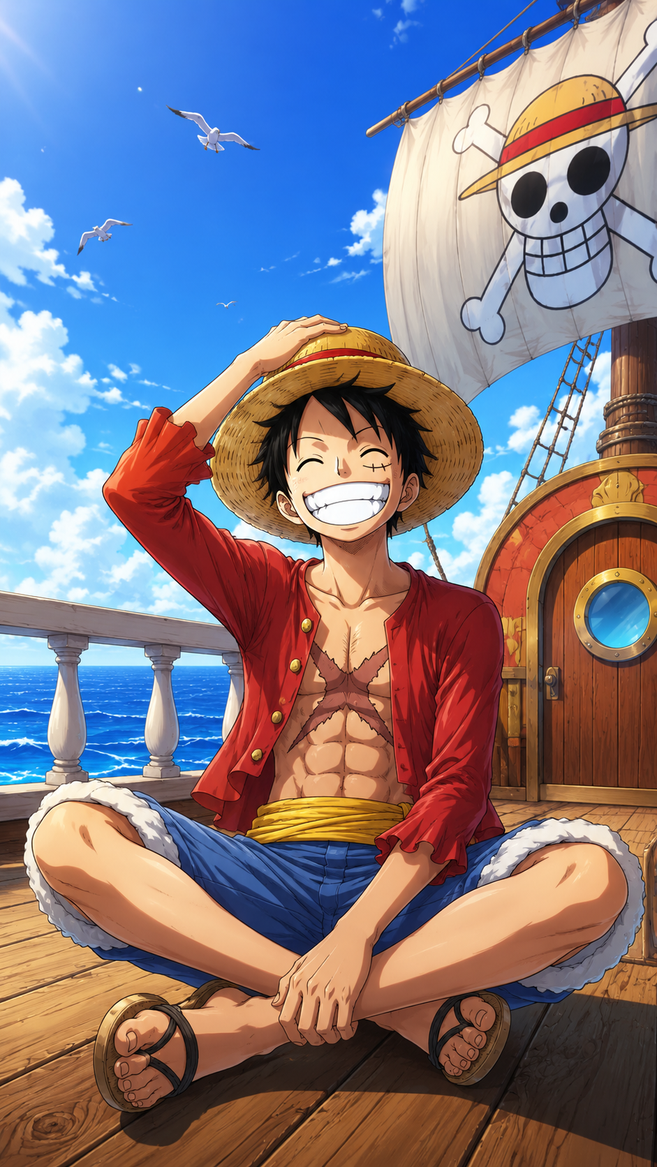 Luffy's Smile Can Brighten Any Day | One Piece Wallpaper 4K